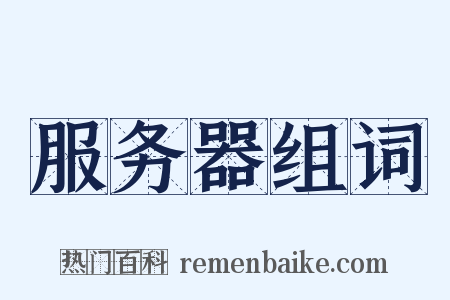 服务器组词是什么意思的图片